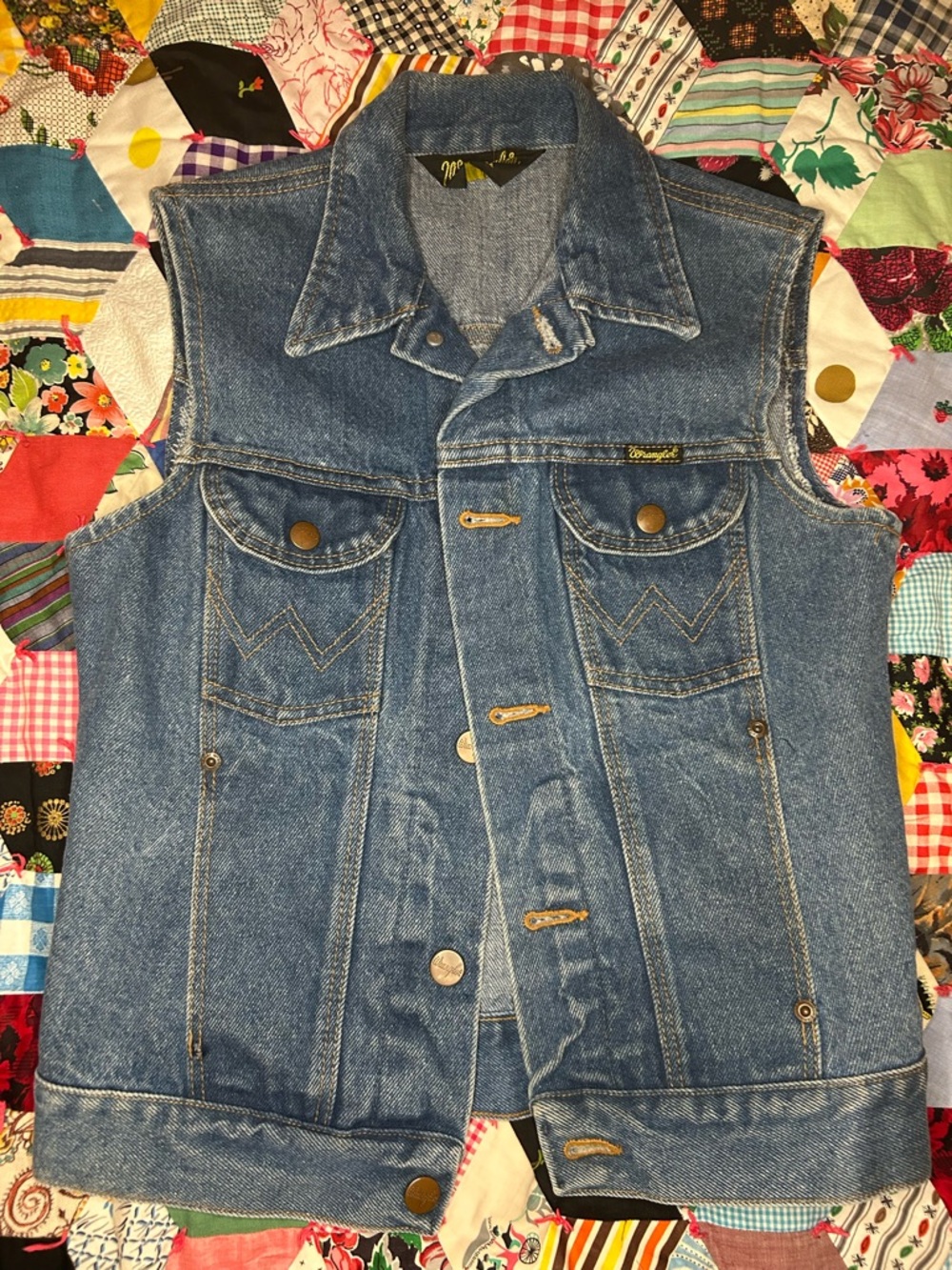 Vintage Wrangler Sleeveless Denim Vest -